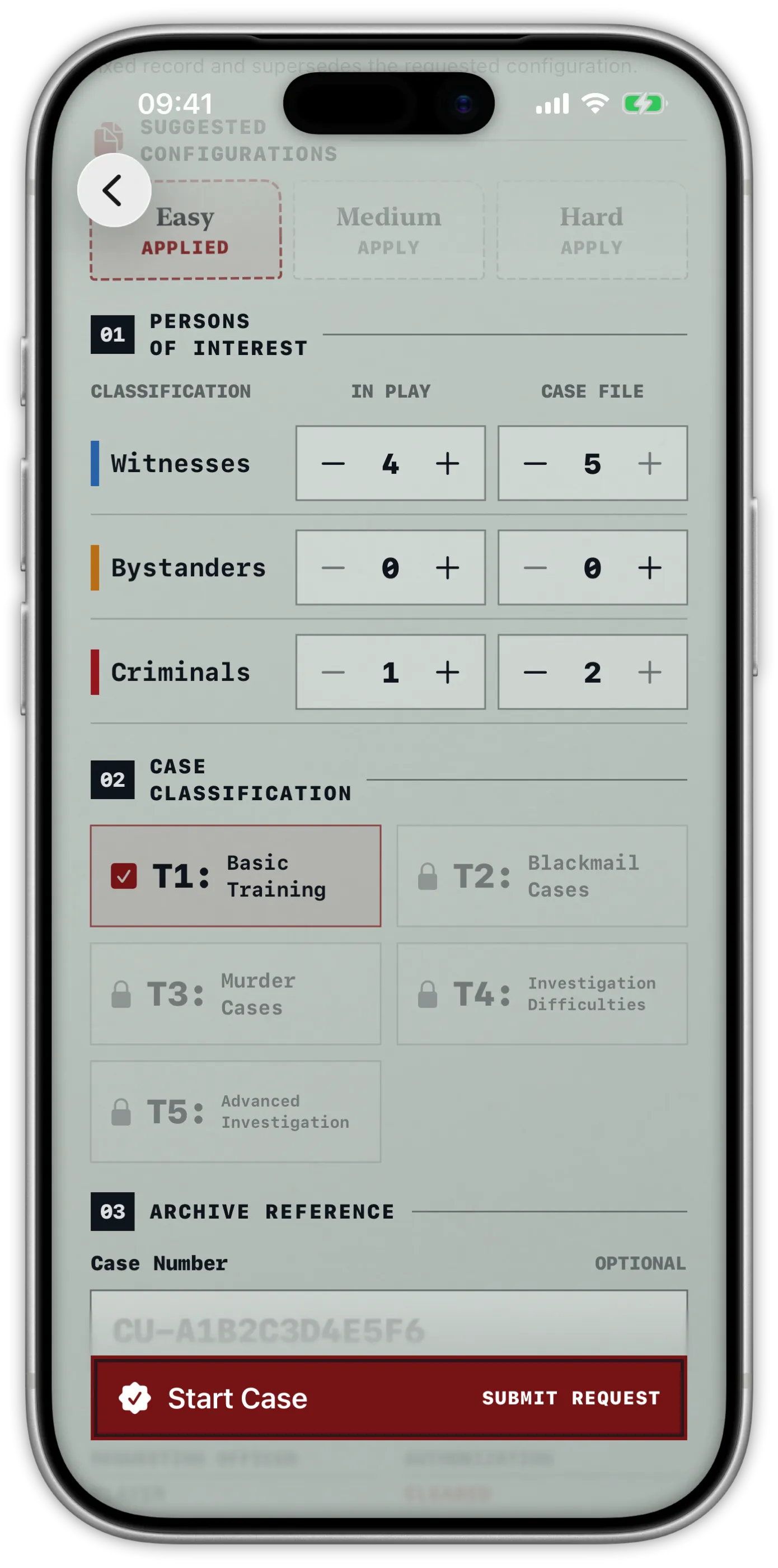 Pocket Detective custom case setup on iPhone
